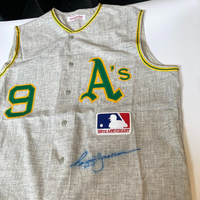 Reggie Jackson Signed Oakland A's Authentic Mitchell & Ness Jersey