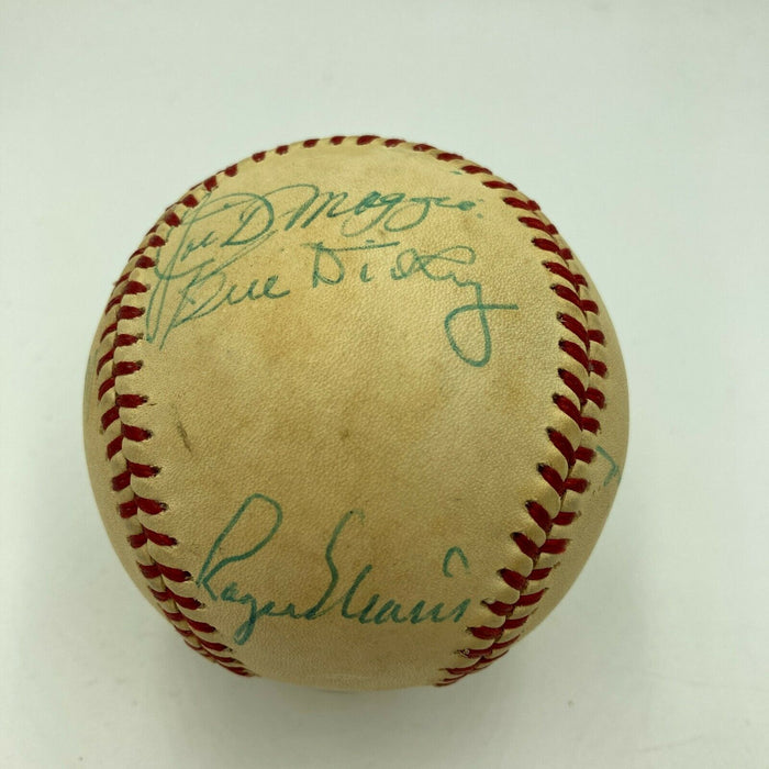 Mickey Mantle Roger Maris & Joe Dimaggio Signed American League Baseball PSA DNA