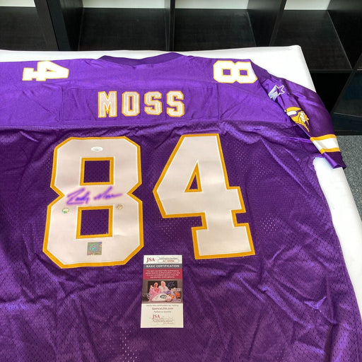 Randy Moss Signed Authentic Wilson Minnesota Vikings Game Model Jersey JSA COA