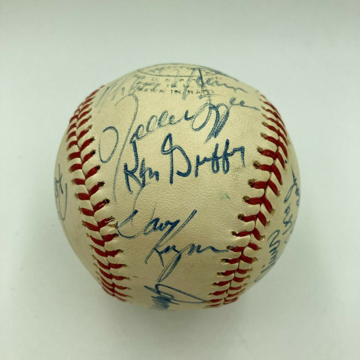 Beautiful Thurman Munson 1976 All Star Game Signed Baseball 23 Sigs PSA DNA COA