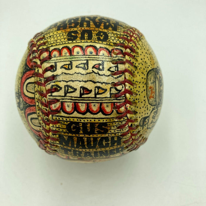 Ed Kranepool 1962 New York Mets Hand Painted George Sosnak Art Baseball Signed