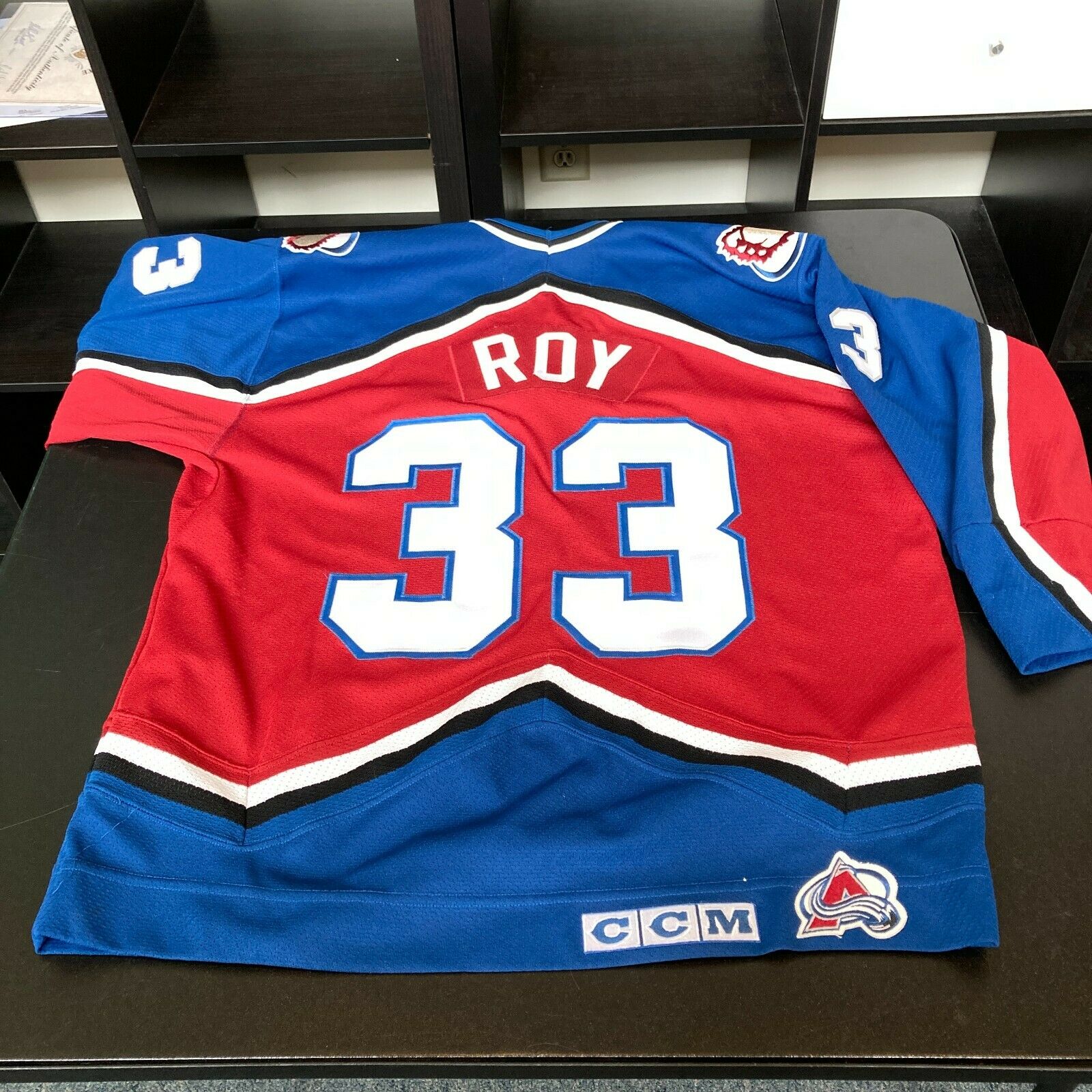 Patrick Roy Autographed Authentic CCM Colorado Avalanche Jersey