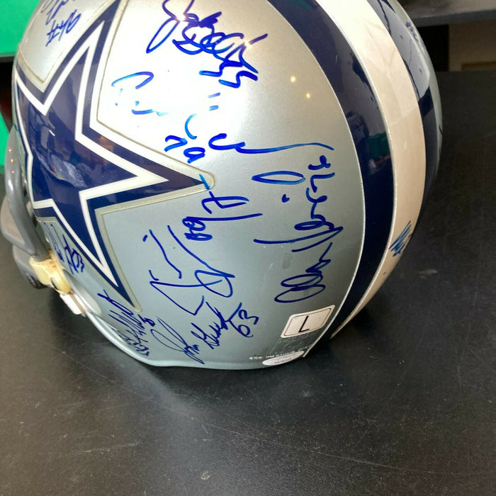 1991 Dallas Cowboys Team Signed Full Size Riddell Helmet With JSA  COA