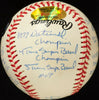 Joe Montana Signed Heavily Inscribed STAT Baseball With Beckett COA