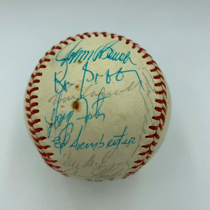 1975 Cincinnati Reds World Series Champs Team Signed Baseball With JSA COA