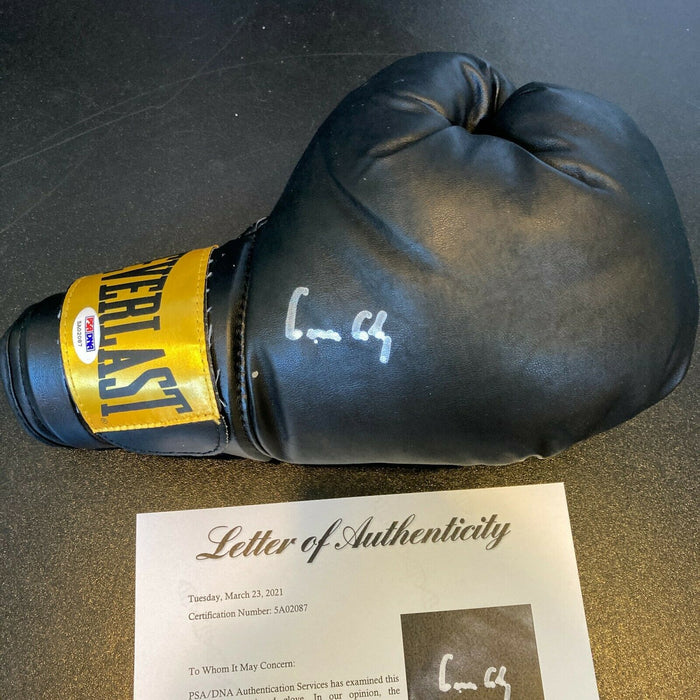 Beautiful Muhammad Ali "Cassius Clay" Signed Everlast Boxing Glove PSA DNA