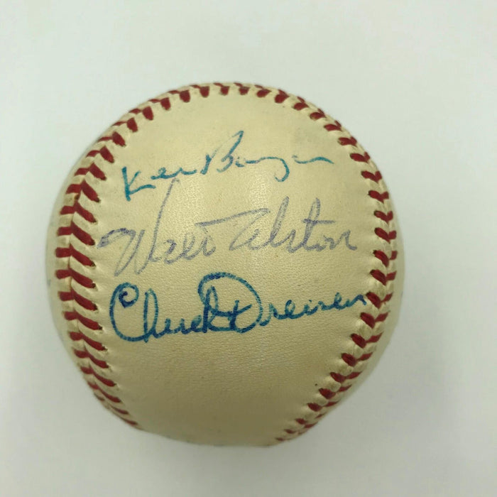 1960 All Star Game Team Signed National League Baseball With Willie Mays JSA COA