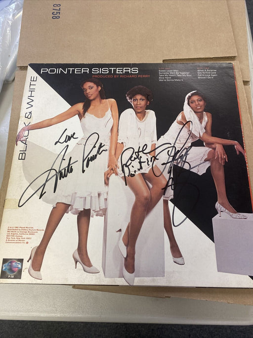 Pointer Sisters Group Signed Autographed Vintage LP Record