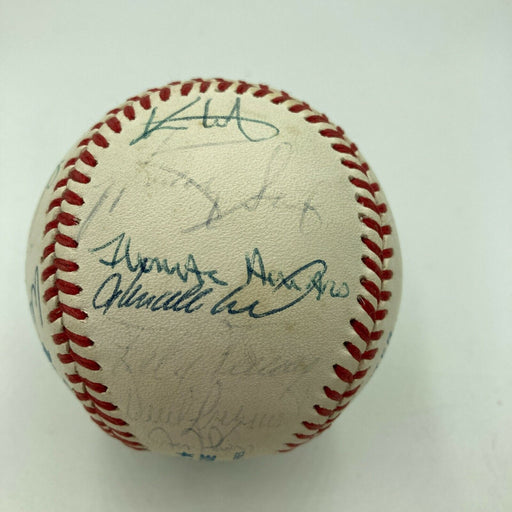 Kenny Lofton 1990's Cleveland Indians Team Signed American League Baseball