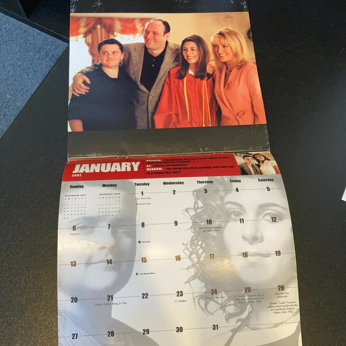 James Gandolfini Signed The Sopranos Calendar With JSA COA