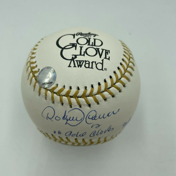 Roberto Alomar #12 Gold Glove Signed Inscribed Rawlings Baseball Steiner COA