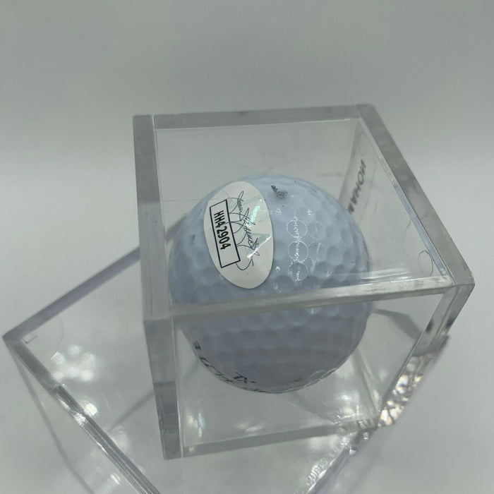 Jim McMahon Signed Autographed Golf Ball PGA With JSA COA