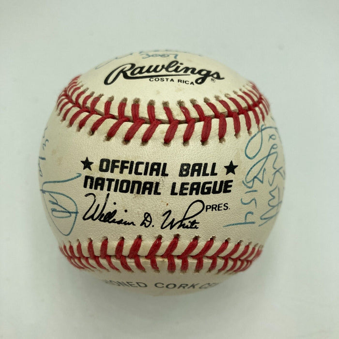 The Finest 3,000 Hit Club Signed Baseball With Inscriptions 15 Signatures JSA
