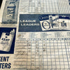 Johnny Kucks Signed Autographed 1950's New York Yankees Scorecard