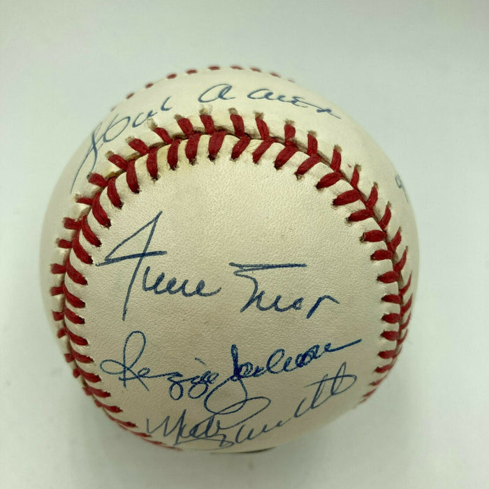 500 Home Run Club Signed Baseball Willie Mays Hank Aaron Ernie Banks JSA & UDA