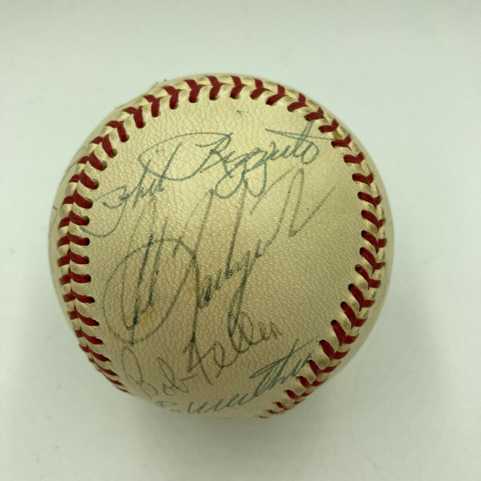 Willie Mays Yogi Berra Stan Musial Carl Yaz HOF Multi Signed Baseball JSA COA