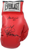 Muhammad Ali George Foreman Dual-Signed Everlast Boxing Glove JSA COA