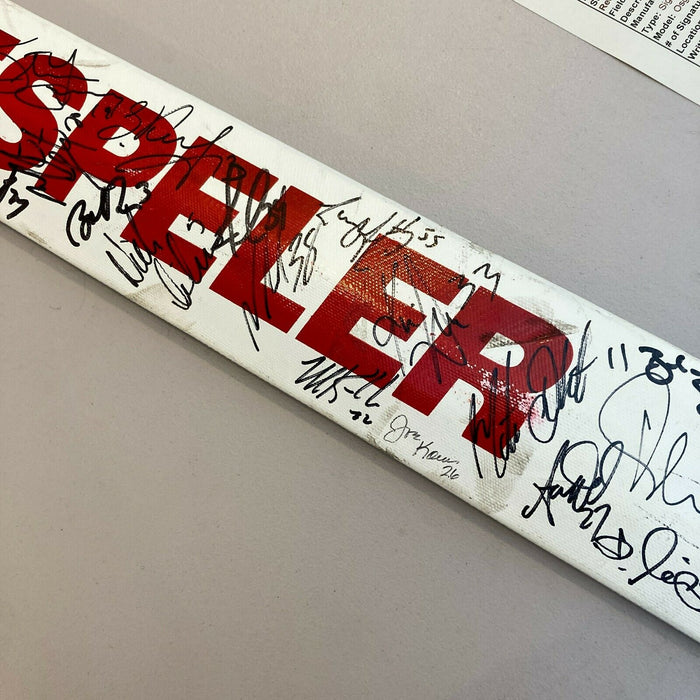 1998 Detroit Red Wings Stanley Cups Champs Team Signed Game Used Stick JSA COA