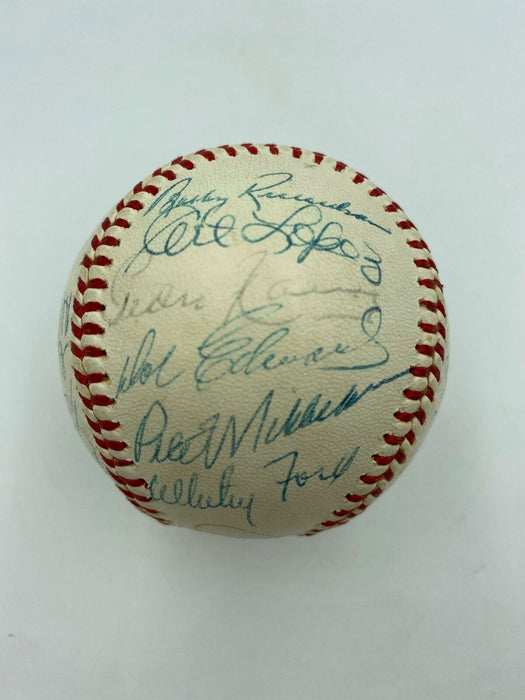 Beautiful 1968 New York Yankees Team Signed American League Joe Cronin Baseball