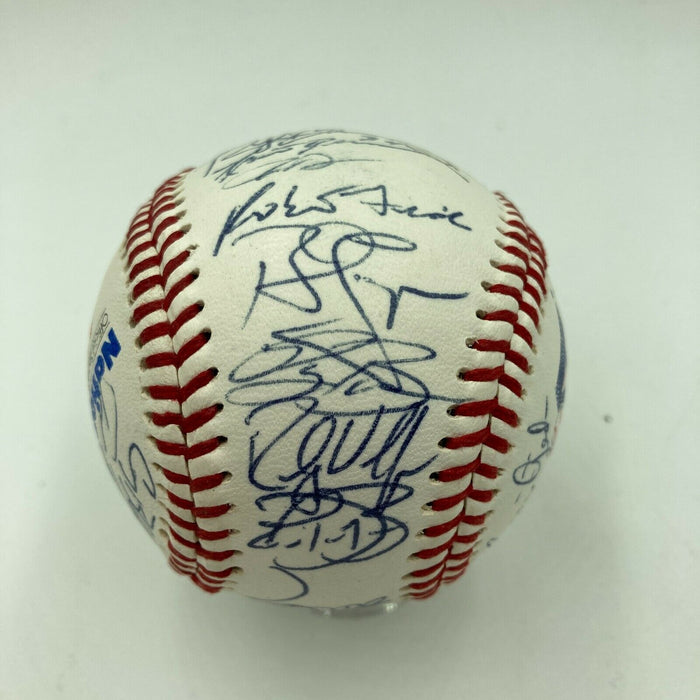 1996 Team USA Olympics Team Signed Baseball With Troy Glaus