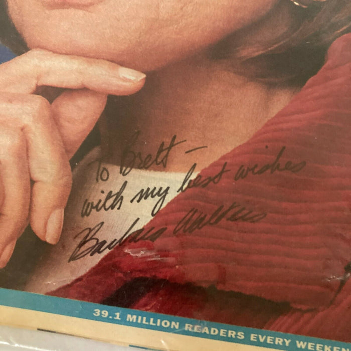 Barbara Walters Signed Autographed Newspaper With JSA COA