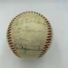 1958 Cleveland Indians Team Signed American League Baseball With Joe Gordon