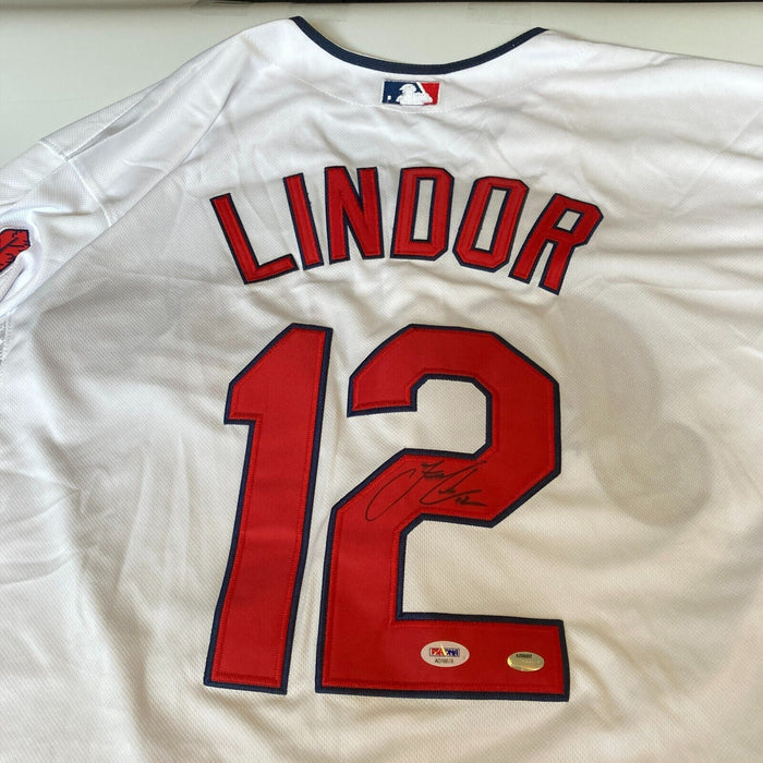 Francisco Lindor Signed Cleveland Indians Jersey (PSA COA)