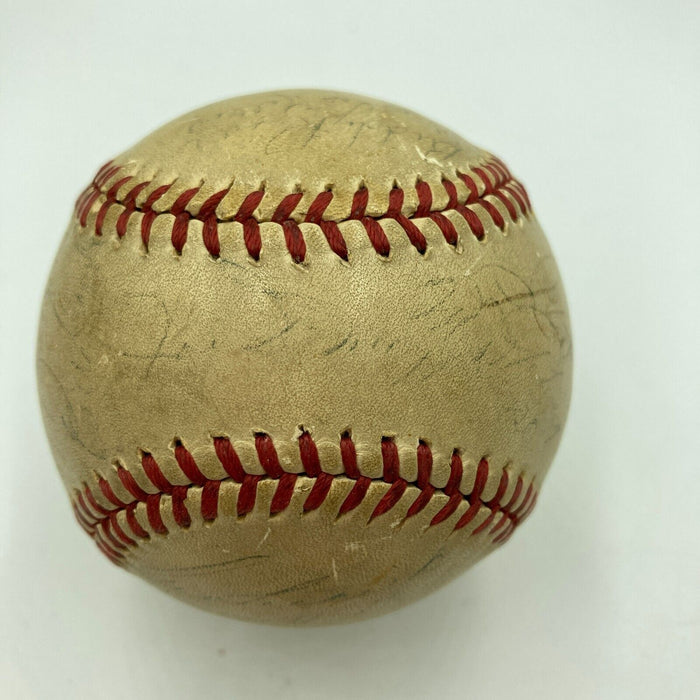 1939 New York Yankees World Series Champs Team Signed Baseball Joe Dimaggio JSA