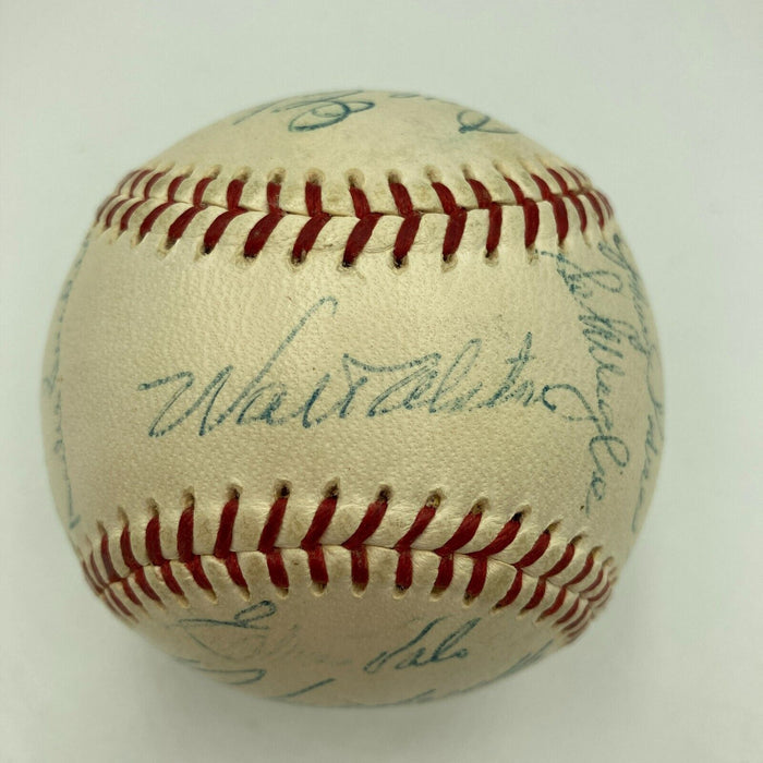 Beautiful 1957 Brooklyn Dodgers Final Season Team Signed Baseball JSA COA