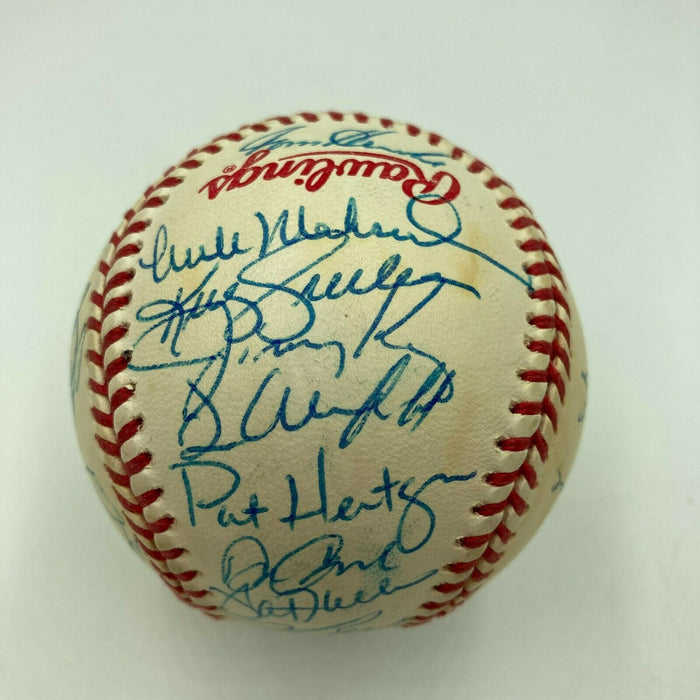 1992 Toronto Blue Jays World Series Champs Team Signed W.S. Baseball JSA COA
