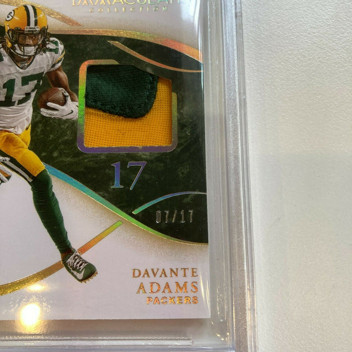 2020 Immaculate Collection Davante Adams RC Game Used Patch #7/17 BGS 9 Mint