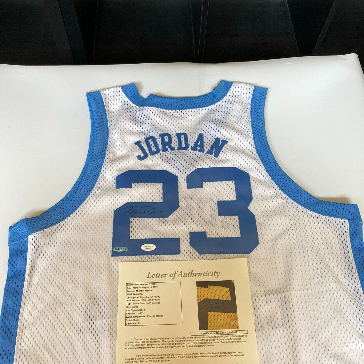 jordan north carolina jersey authentic