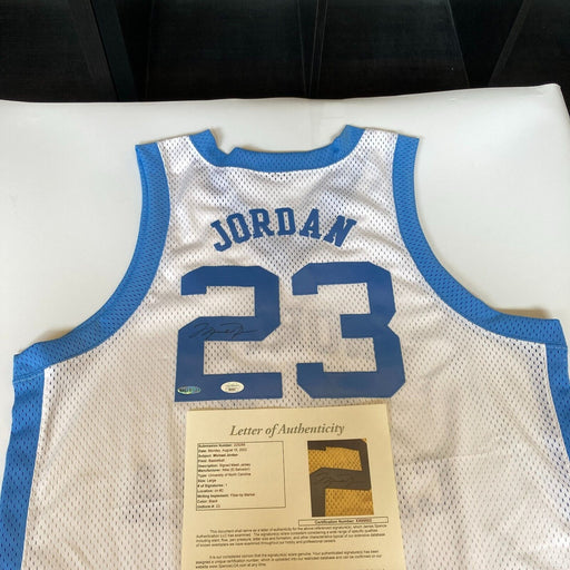 Michael Jordan Signed Authentic Nike North Carolina Tar Heels Jersey UDA & JSA