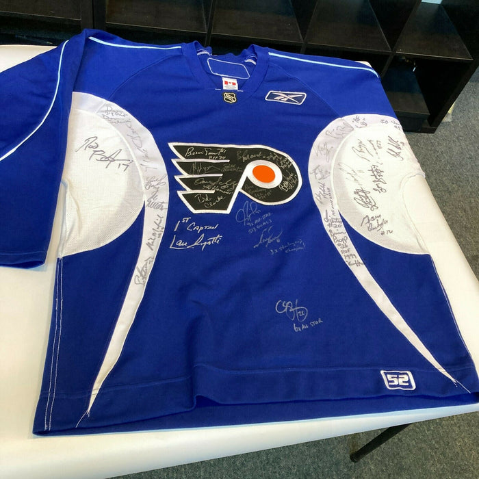 Philadelphia Flyers Hall Of Fame Legends Multi Signed Jersey 33 Sigs PSA DNA COA