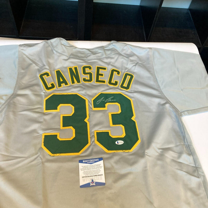 Jose Canseco Signed Oakland A's Chemist Jersey Beckett COA