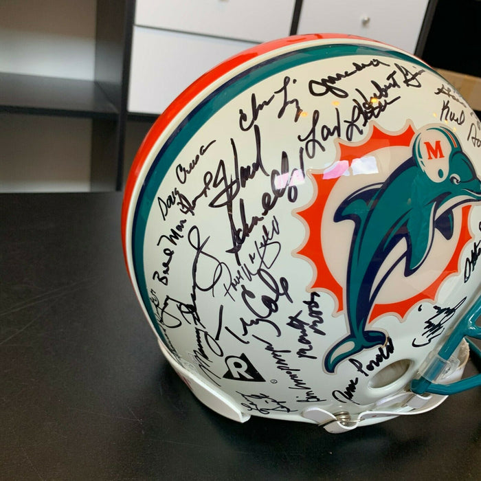 1972 Miami Dolphins Team Signed Authentic Full Size Helmet 40+ Sigs With JSA COA