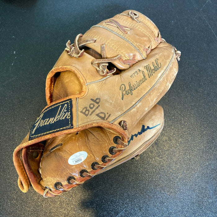 Don Newcombe Signed 1950's Game Model Baseball Glove With JSA COA