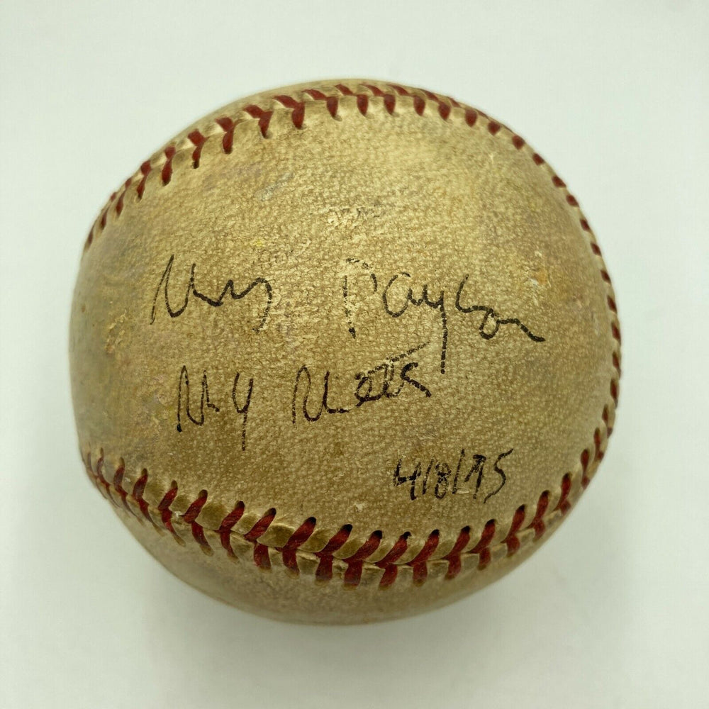 Joan Payson Single Signed Baseball First New York Mets Owner Dec 1975 JSA COA