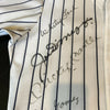 Mickey Mantle & Joe Dimaggio Yankees Hall Of Fame Legends Signed Jersey JSA COA