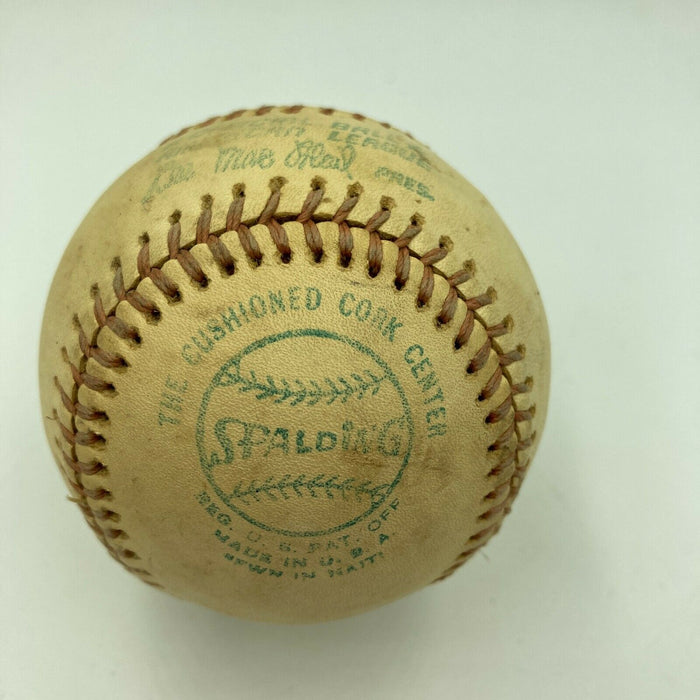 Hank Aaron HR Chase Milwaukee County Stadium Game Used Baseball From 9-18-1974