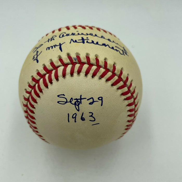 Stan Musial 30th Anniversary Of My Retirement Signed Baseball With JSA COA