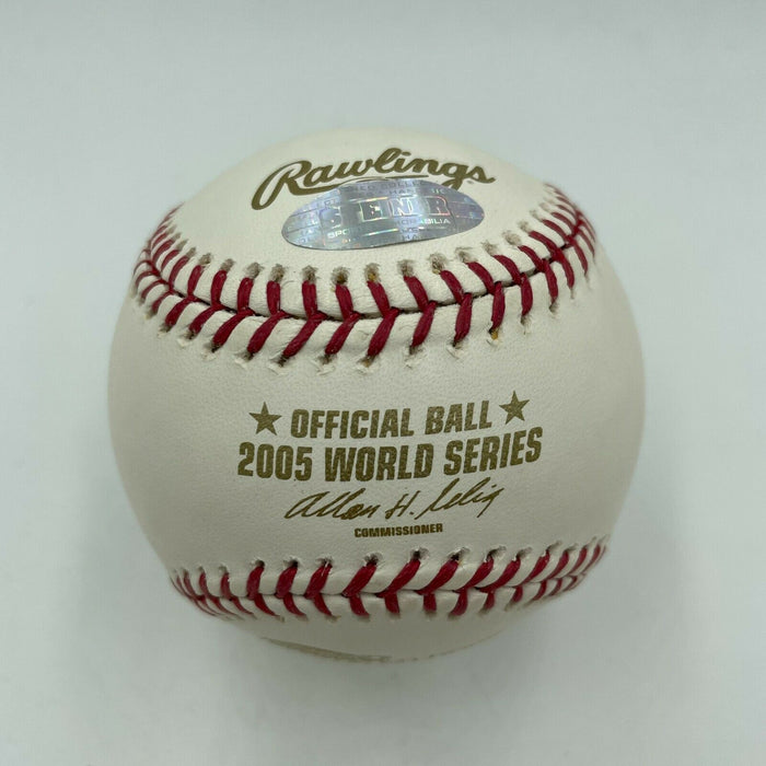 Scott Podsednik Signed Official 2005 World Series Baseball With Steiner COA