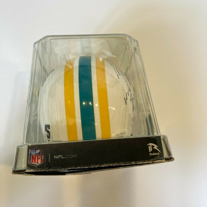 Bill Goldberg "World Bowl Champs" Signed Mini Football Helmet JSA COA