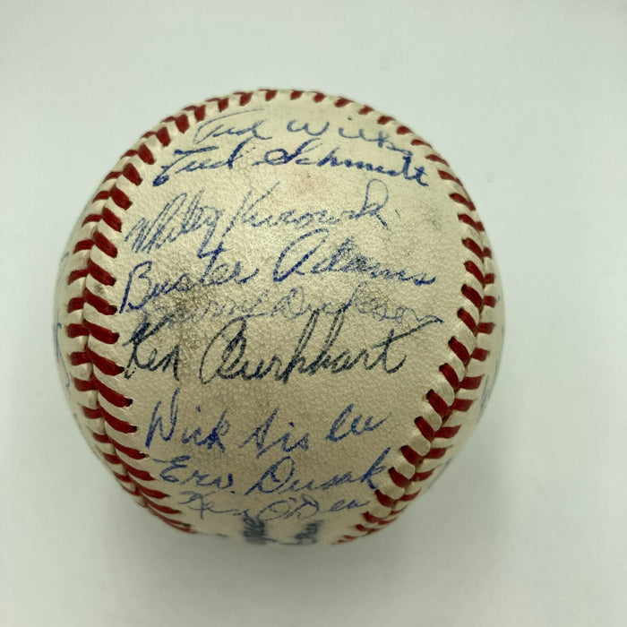 Stunning 1946 St. Louis Cardinals World Series Champs Team Signed Baseball PSA