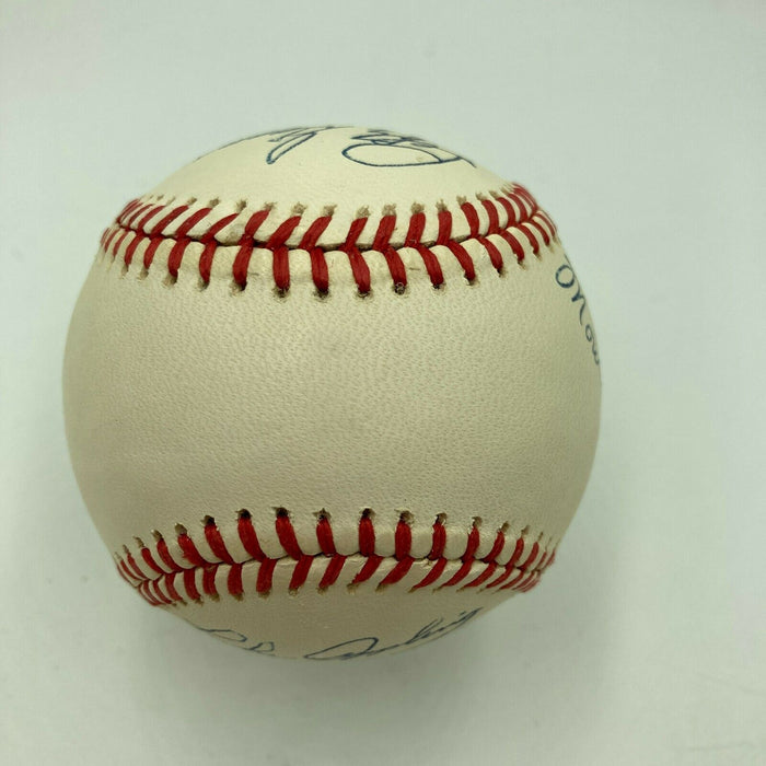 Beautiful HOF Multi Signed Baseball Willie Stargell Lou Brock 12 Sigs JSA COA