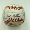 1957 Milwaukee Braves W.S. Champs & Legends Signed Baseball Hank Aaron JSA COA