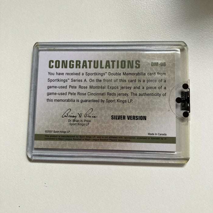 2007 Sportkings Pete Rose Game Used Jersey Patch