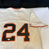 Willie Mays Signed Authentic Majestic San Francisco Giants Jersey JSA Sticker