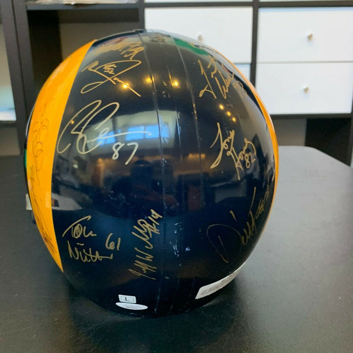 1999 - 2000 St. Louis Rams Super Bowls Champs Team Signed Full Size Helmet JSA