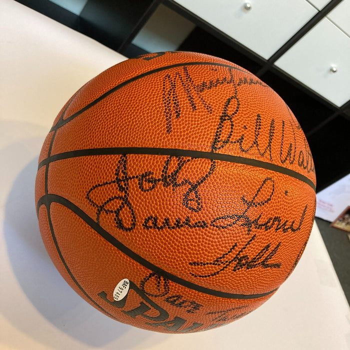1976-77 Portland Trail Blazers NBA Champs Team Signed Basketball UDA JSA COA